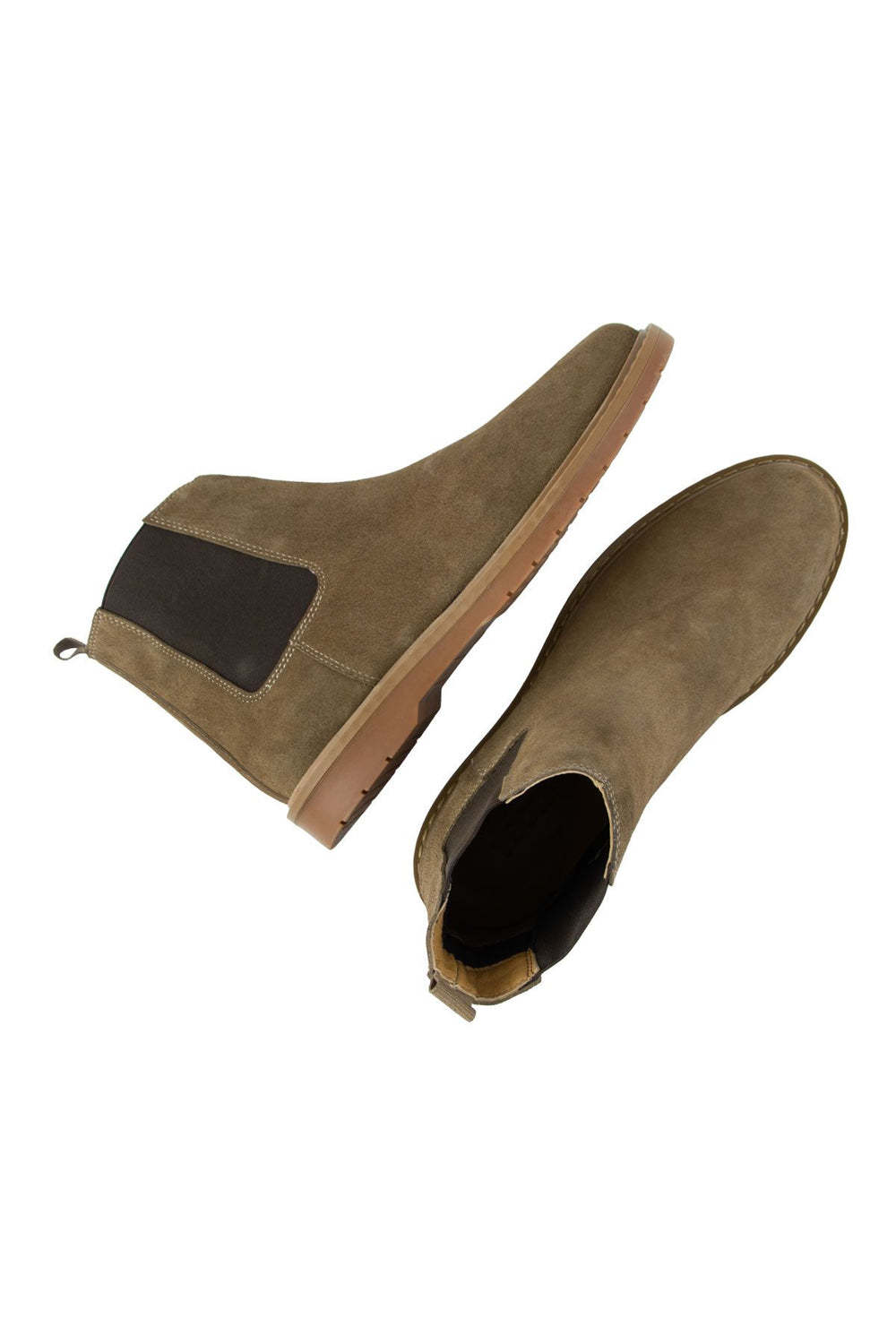 Pegia Men's Suede Chelsea Boots DG5021  - Latte