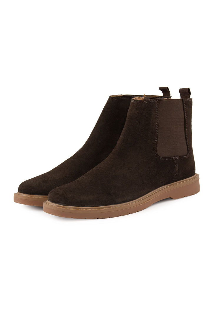 Pegia Men's Suede Chelsea Boots DG5021  - Choco