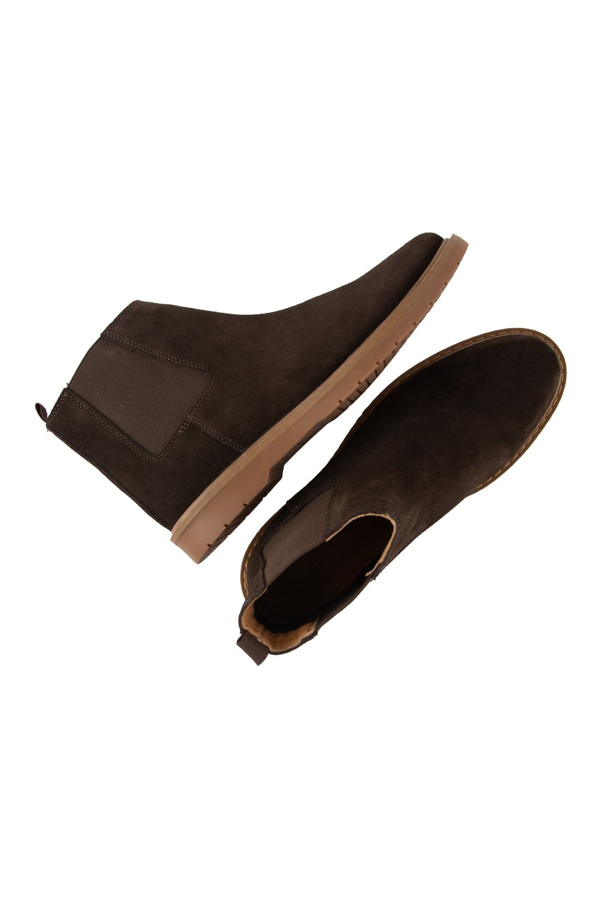 Pegia Men's Suede Chelsea Boots DG5021  - Choco