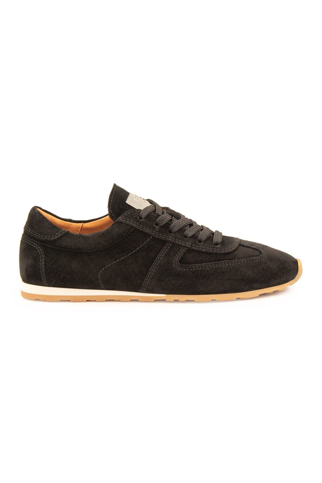 Pegia Flex Genuine Suede Sneakers 600100  - Black