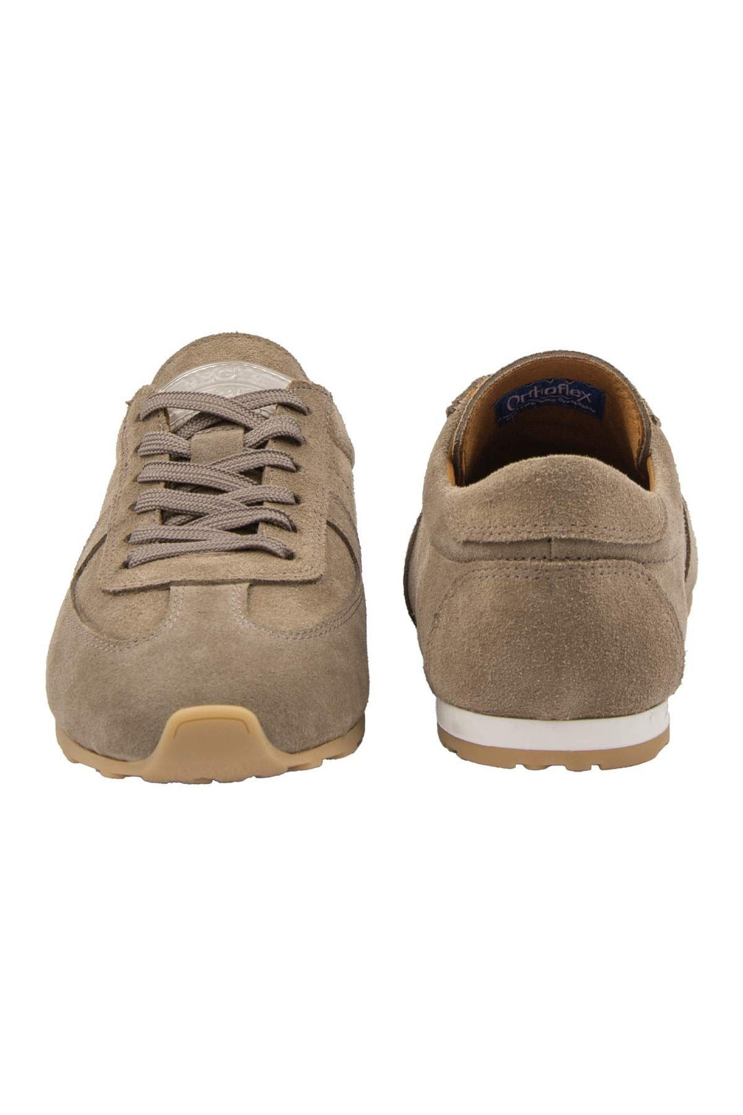 Pegia Flex Genuine Suede Sneakers 600100  - Stone