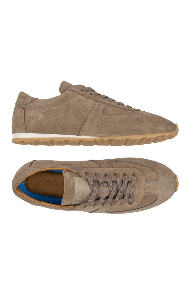 Pegia Flex Genuine Suede Sneakers 600100  - Stone