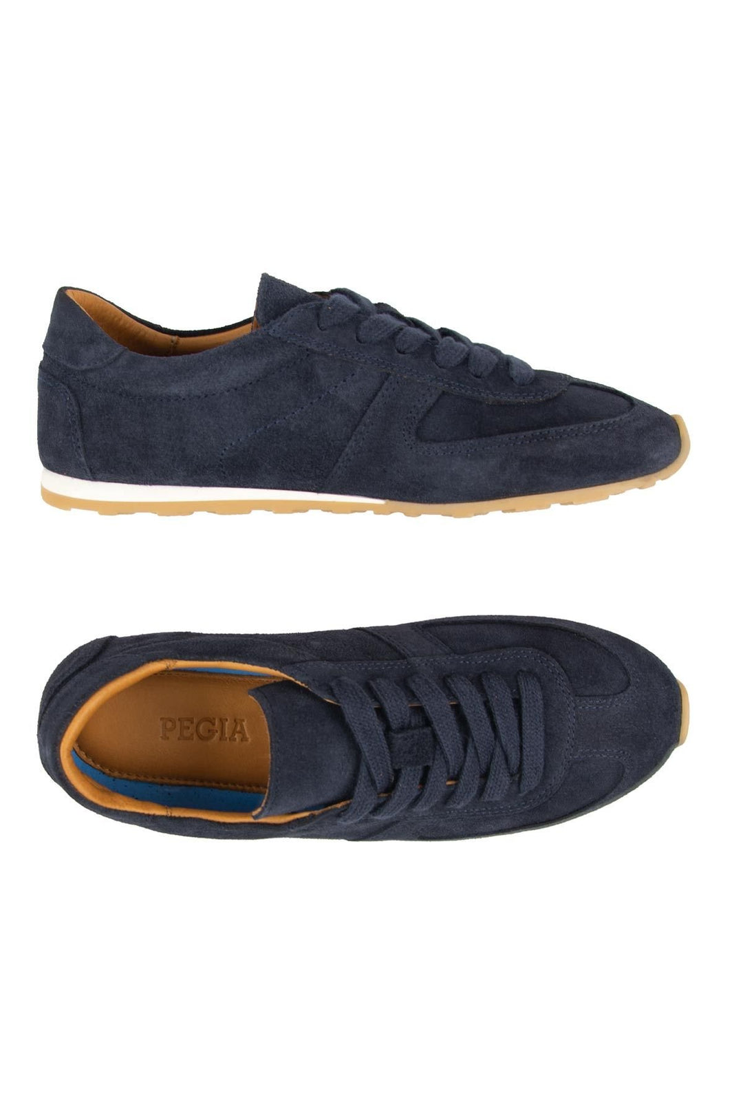 Pegia Flex Genuine Suede Sneakers 600100  - Navy