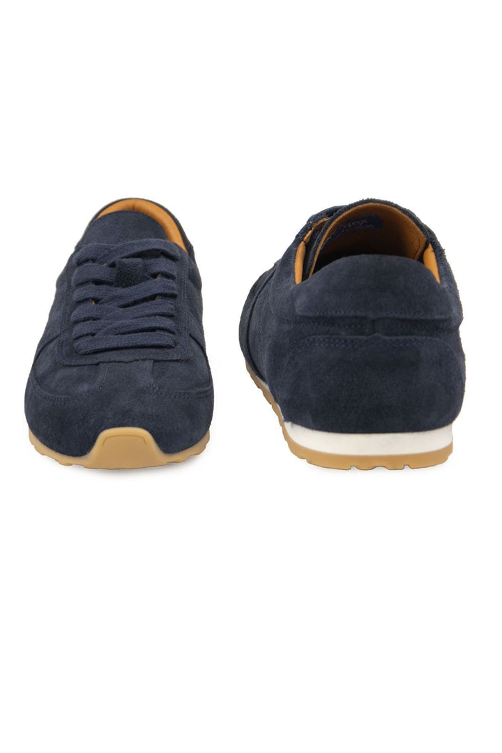 Pegia Flex Genuine Suede Sneakers 600100  - Navy