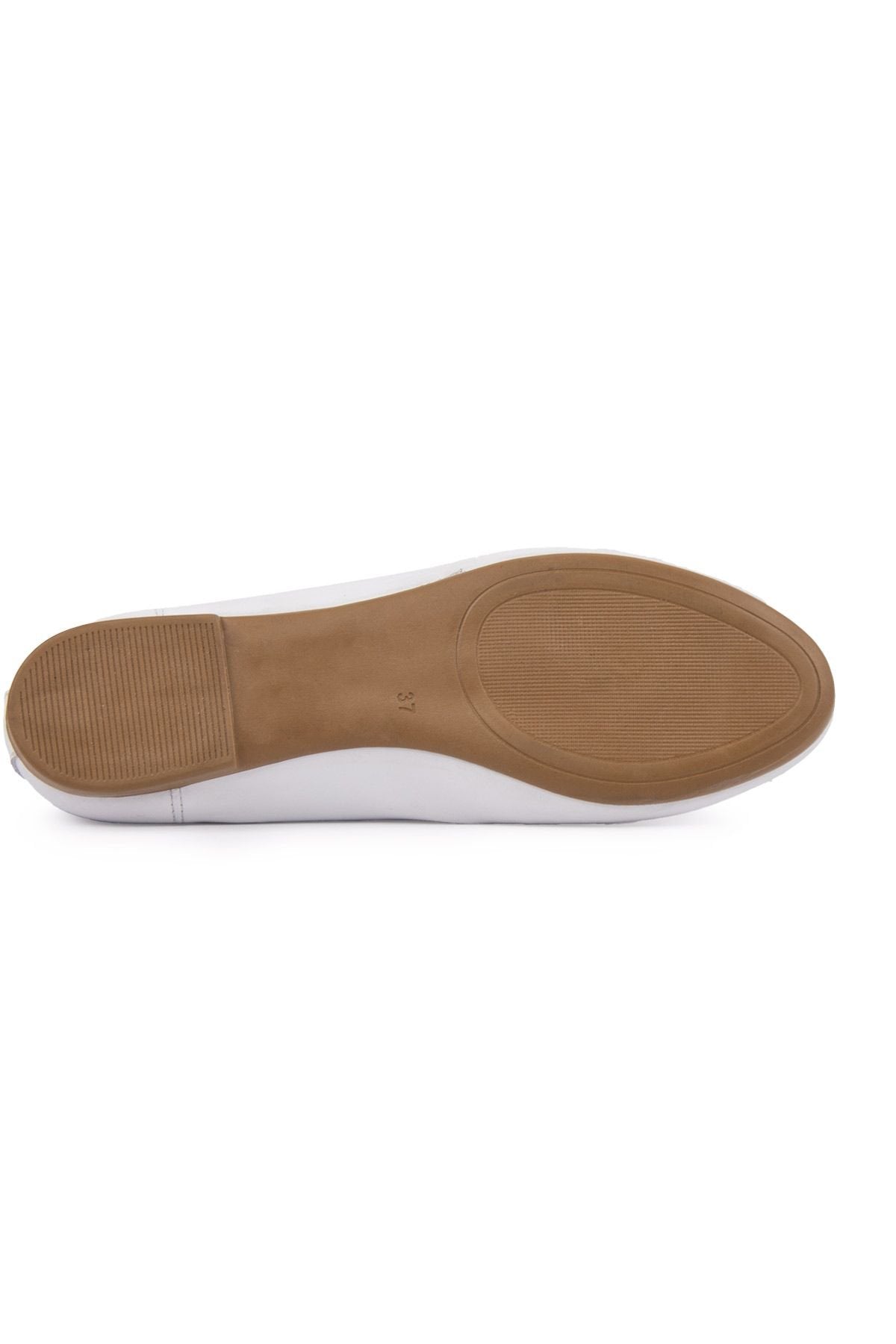 Pegia Leather Lace-Up Flats DG6047  - White