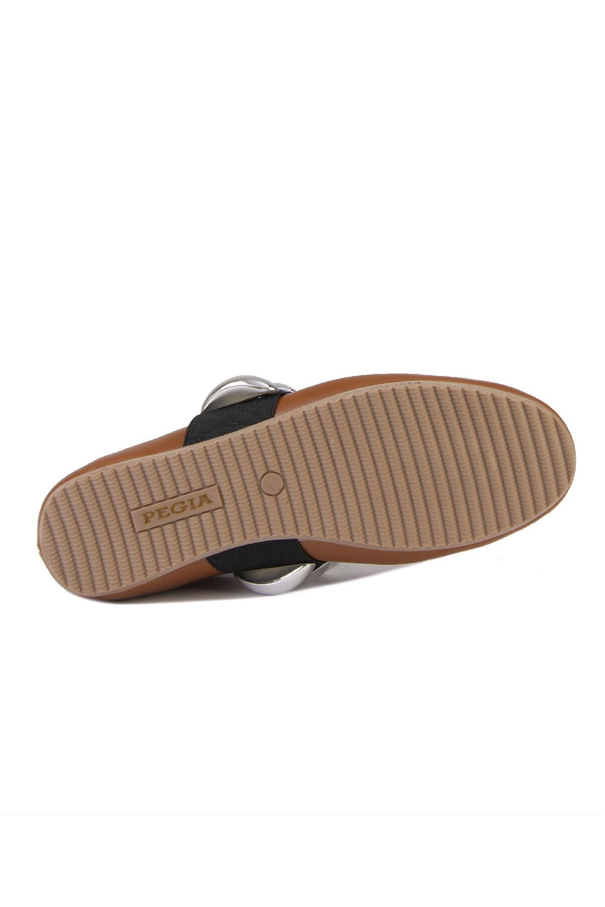 Pegia Women's Leather Ballet Shoes 700957  - Chestnut