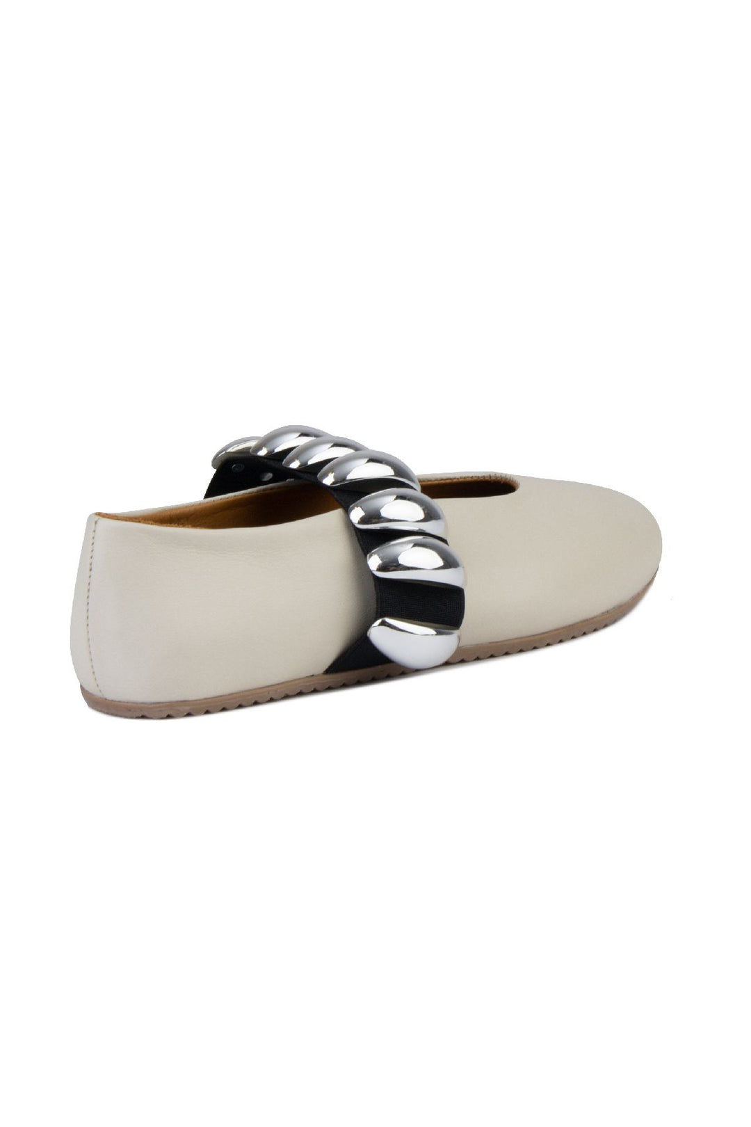 Pegia Women's Leather Ballet Shoes 700957  - Beige