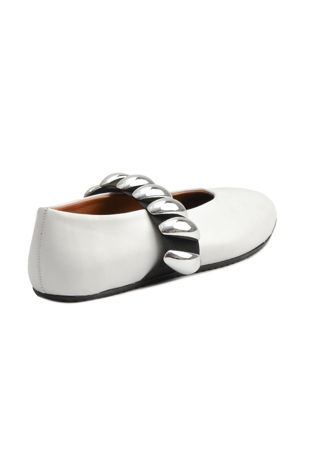 Pegia Women's Leather Ballet Shoes 700957  - White