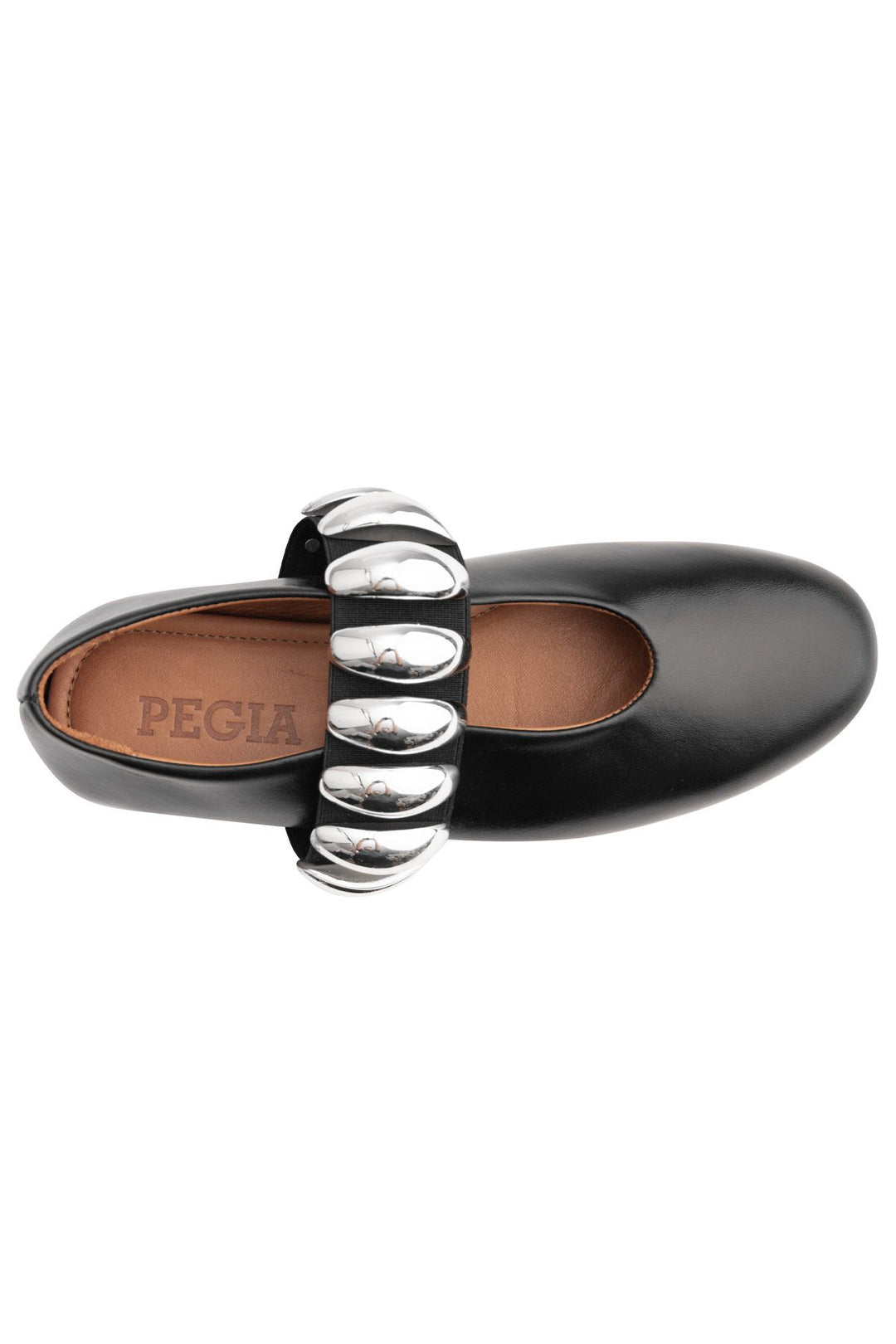 Pegia Women's Leather Ballet Shoes 700957  - Black