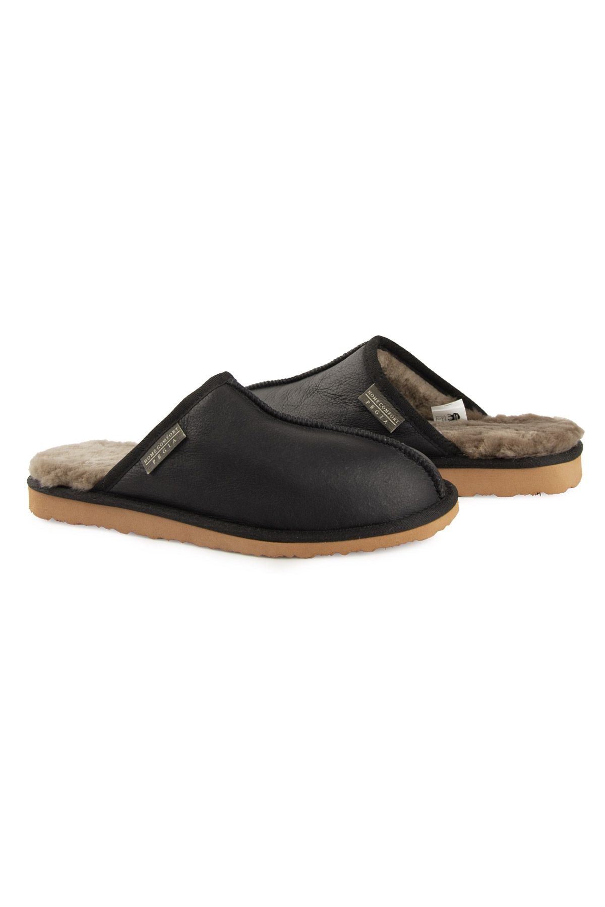 Pegia Men's Sheepskin Slippers 111031  - Caramel