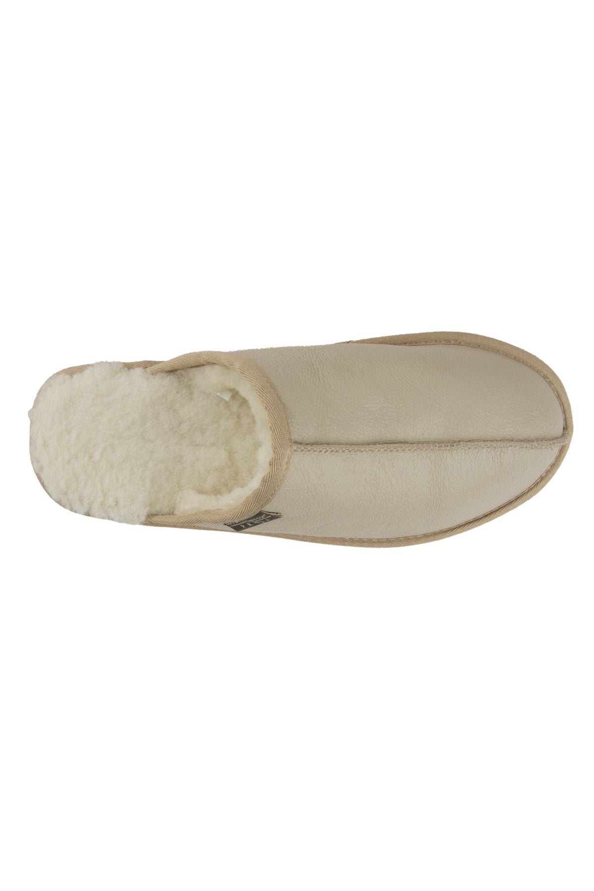 Pegia Men's Sheepskin Slippers 111031  - Beige