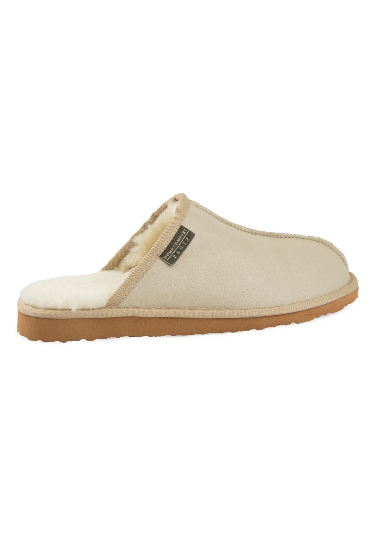 Pegia Men's Sheepskin Slippers 111031  - Beige