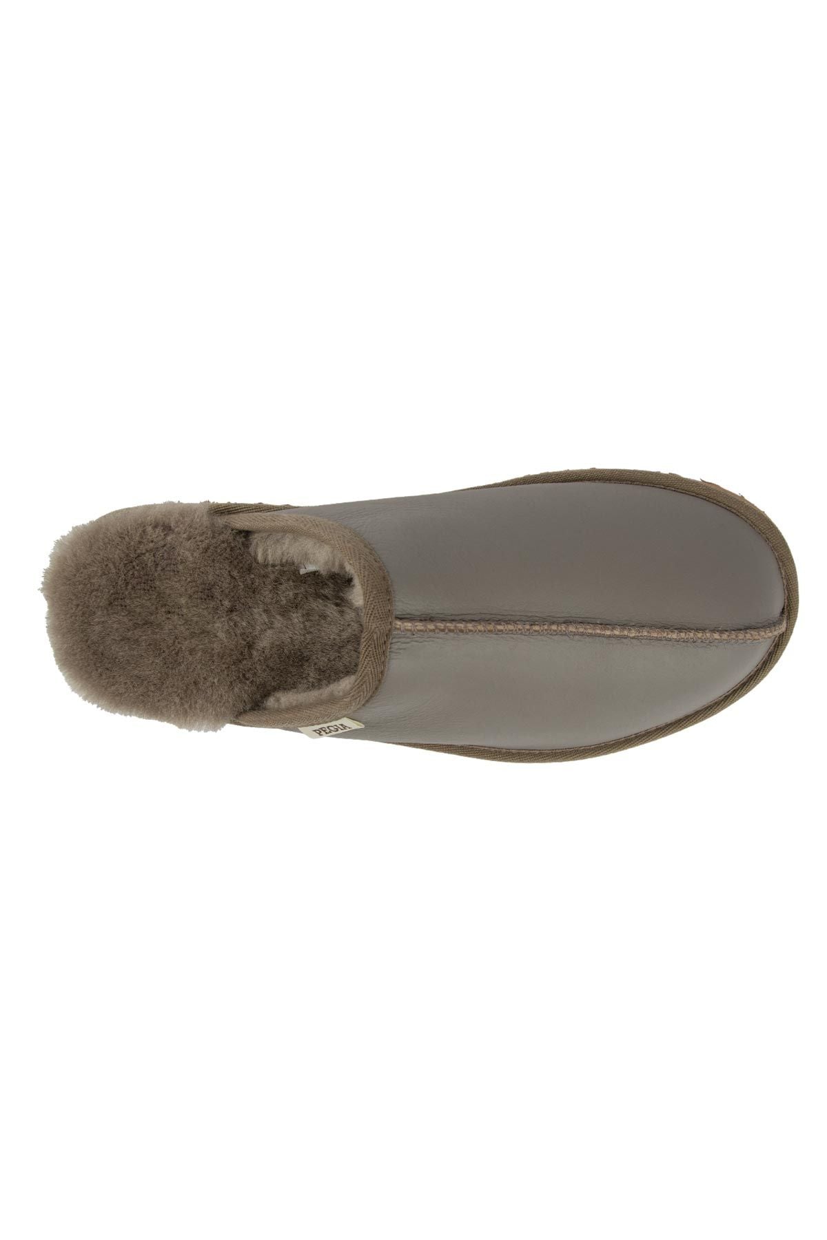Pegia Men's Sheepskin Slippers 111031  - Stone