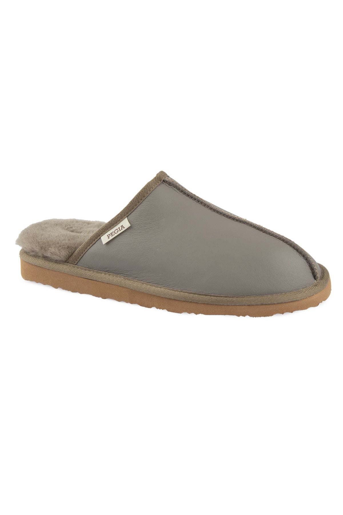 Pegia Men's Sheepskin Slippers 111031  - Stone
