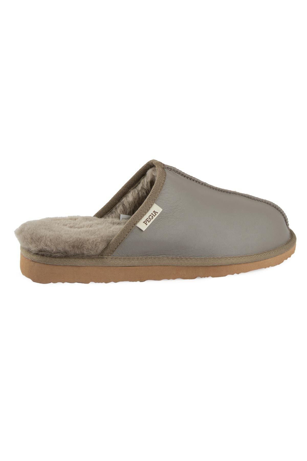 Pegia Men's Sheepskin Slippers 111031  - Stone