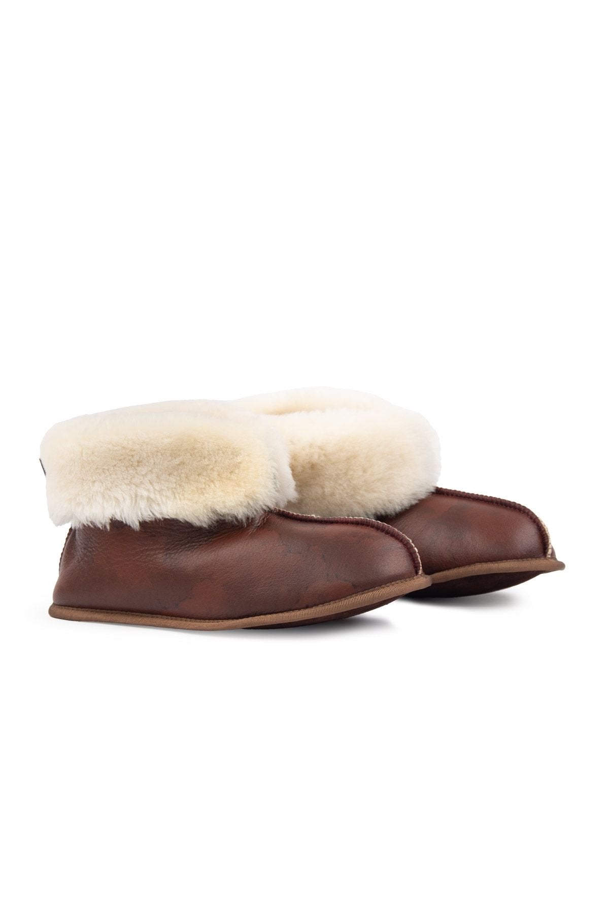 Pegia Women's Sheepskin Booties 191211  - Burgundy