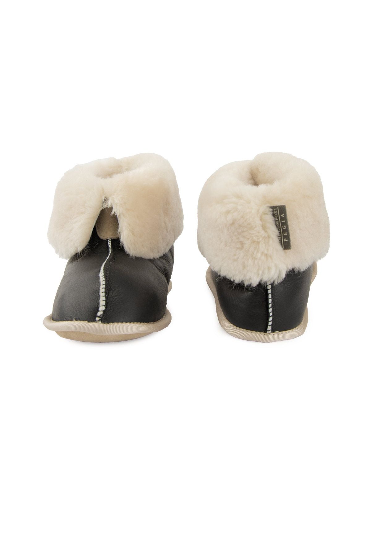 Pegia Women's Sheepskin Booties 191211  - Cream