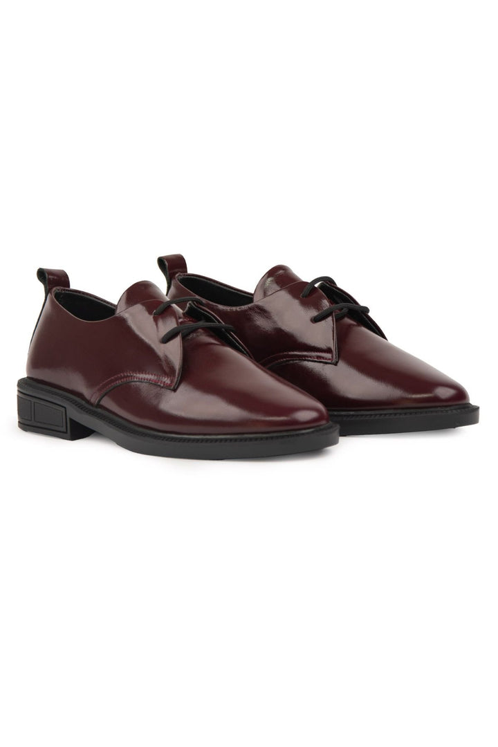 Pegia Genuine Leather Women's Shoes DG6053  - Burgundy