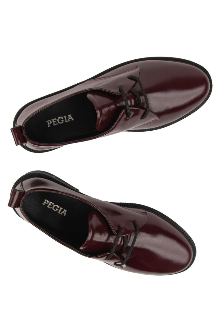 Pegia Genuine Leather Women's Shoes DG6053  - Burgundy