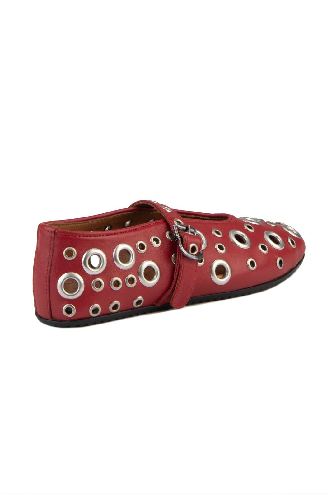 Pegia Women's Leather Ballet Shoes 700954  - Red