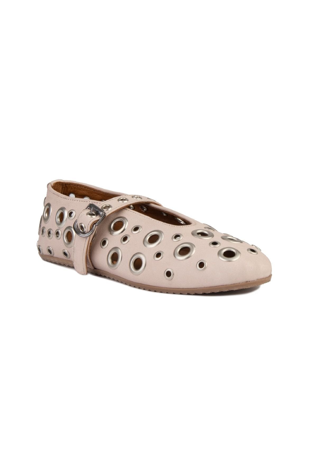Pegia Women's Leather Ballet Shoes 700954  - Rose