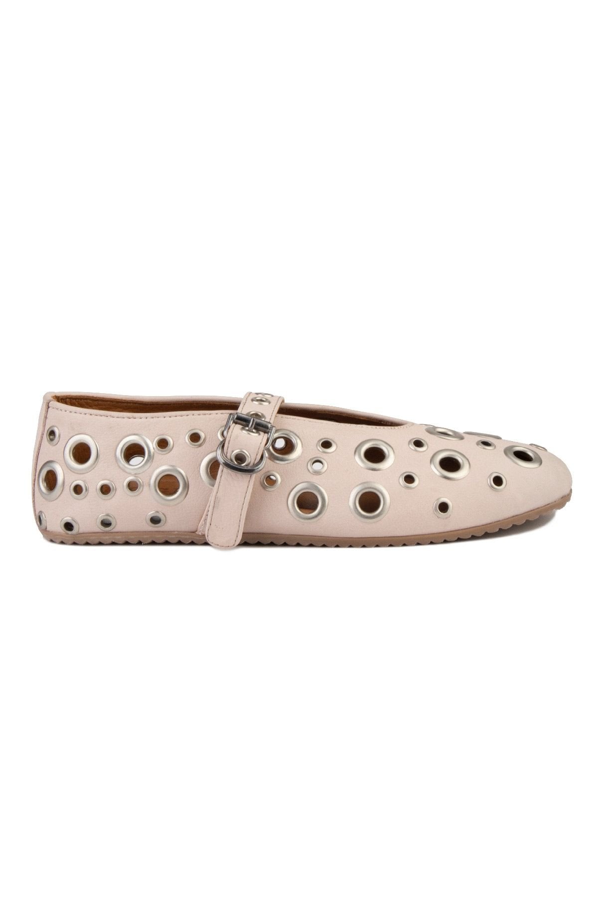 Pegia Women's Leather Ballet Shoes 700954  - Rose