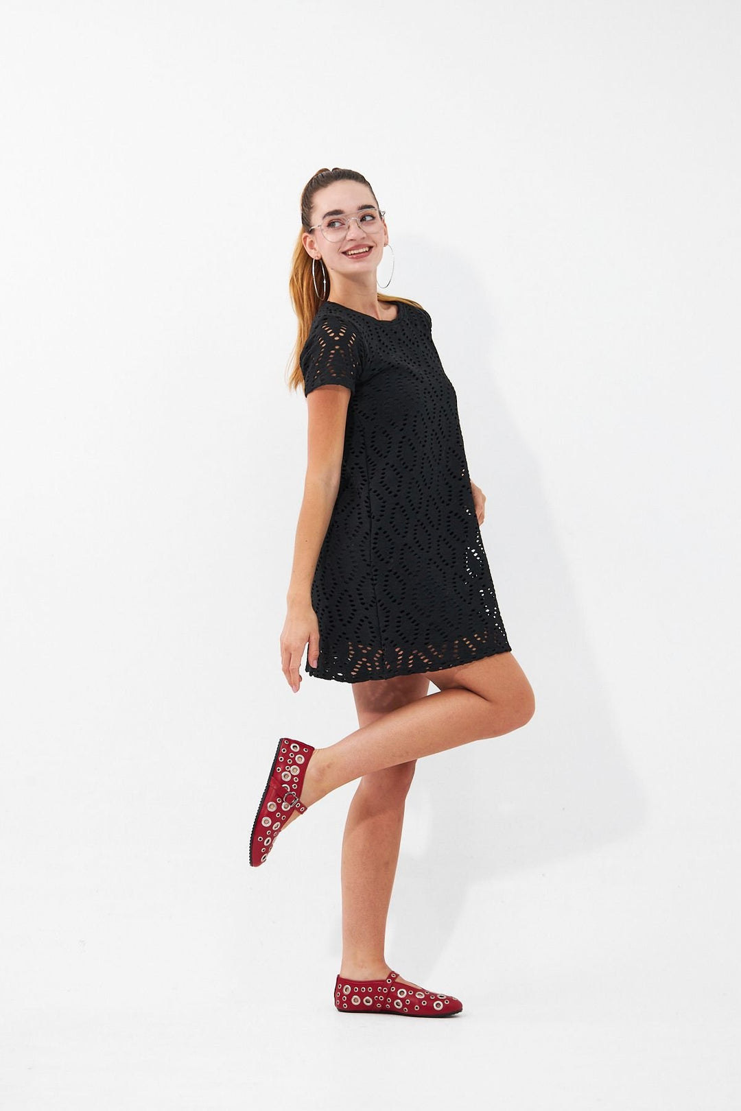 Pegia Women's Leather Ballet Shoes 700954  - Red