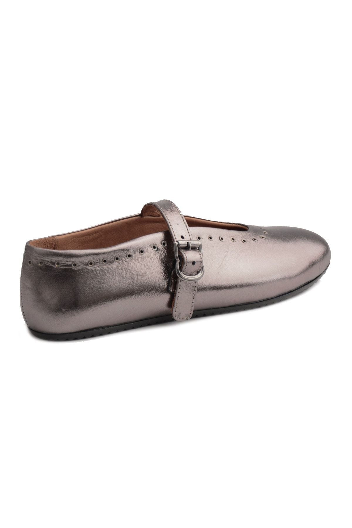 Pegia Leather Women's Ballet Shoes 700950  - Black