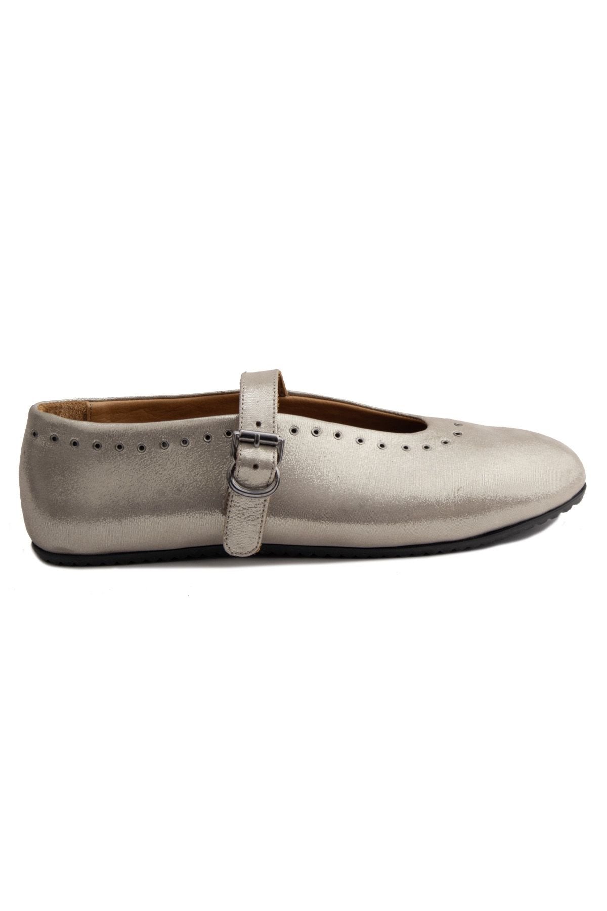 Pegia Leather Women's Ballet Shoes 700950  - Beige
