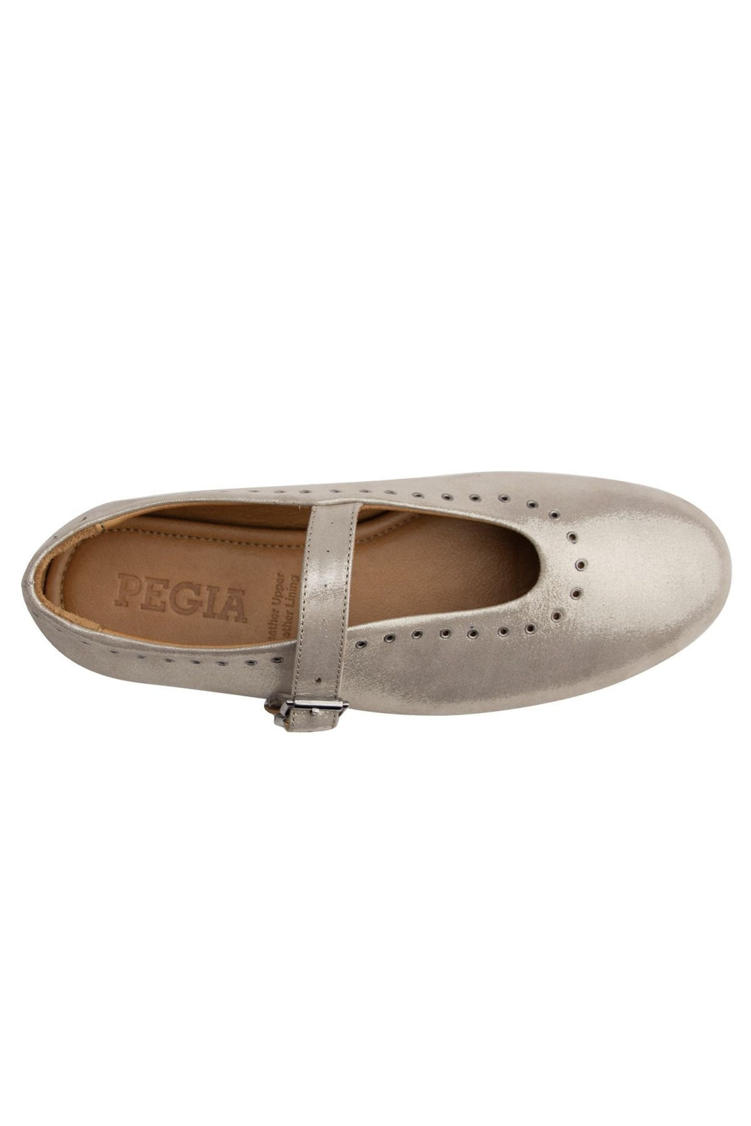 Pegia Leather Women's Ballet Shoes 700950  - Beige