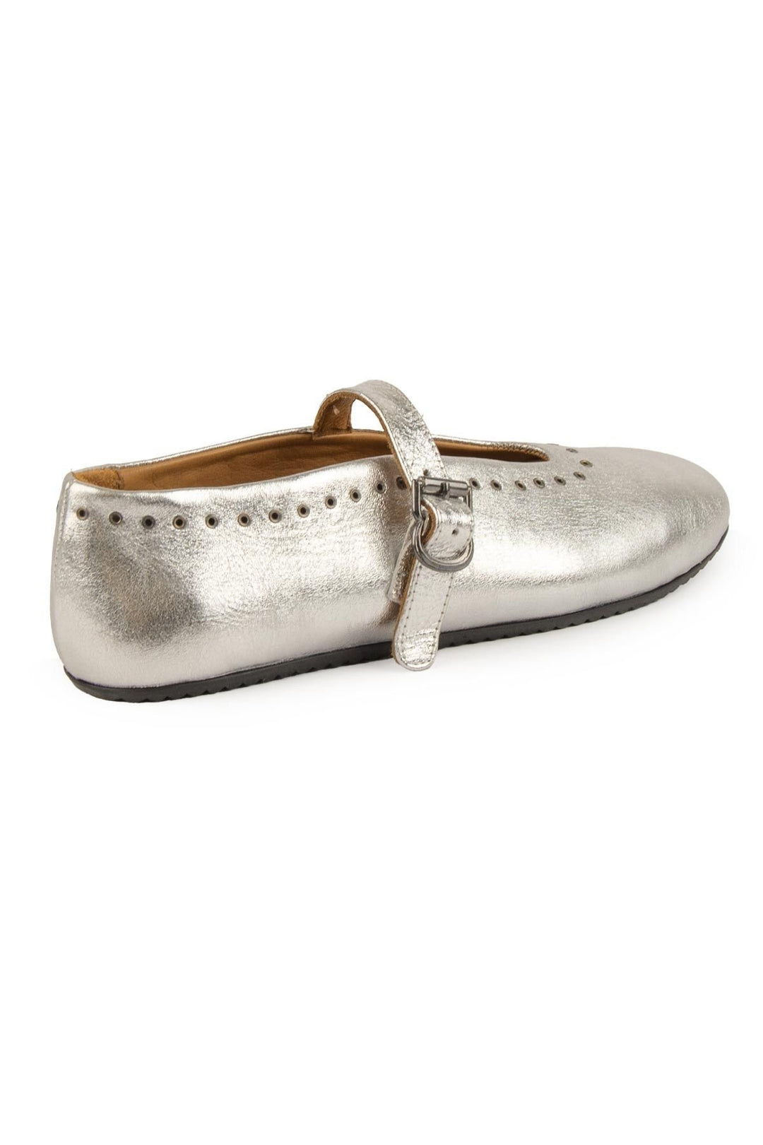 Pegia Leather Women's Ballet Shoes 700950  - Silver