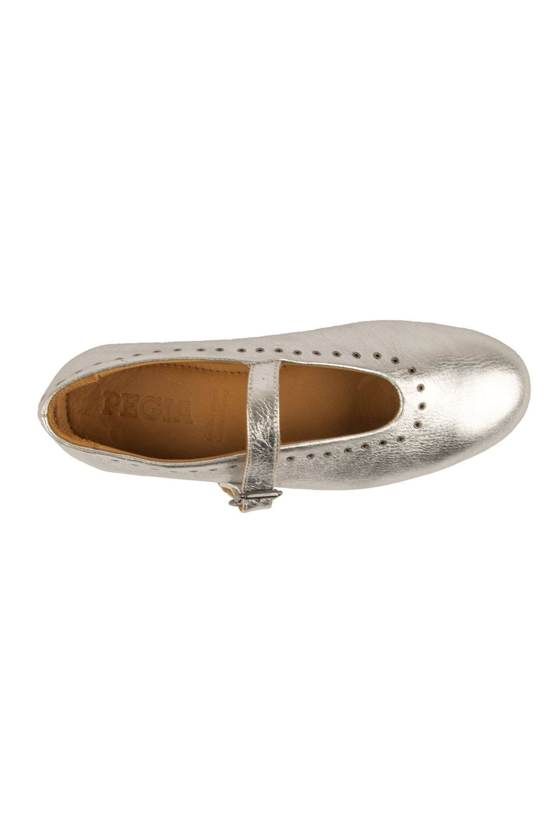 Pegia Leather Women's Ballet Shoes 700950  - Silver