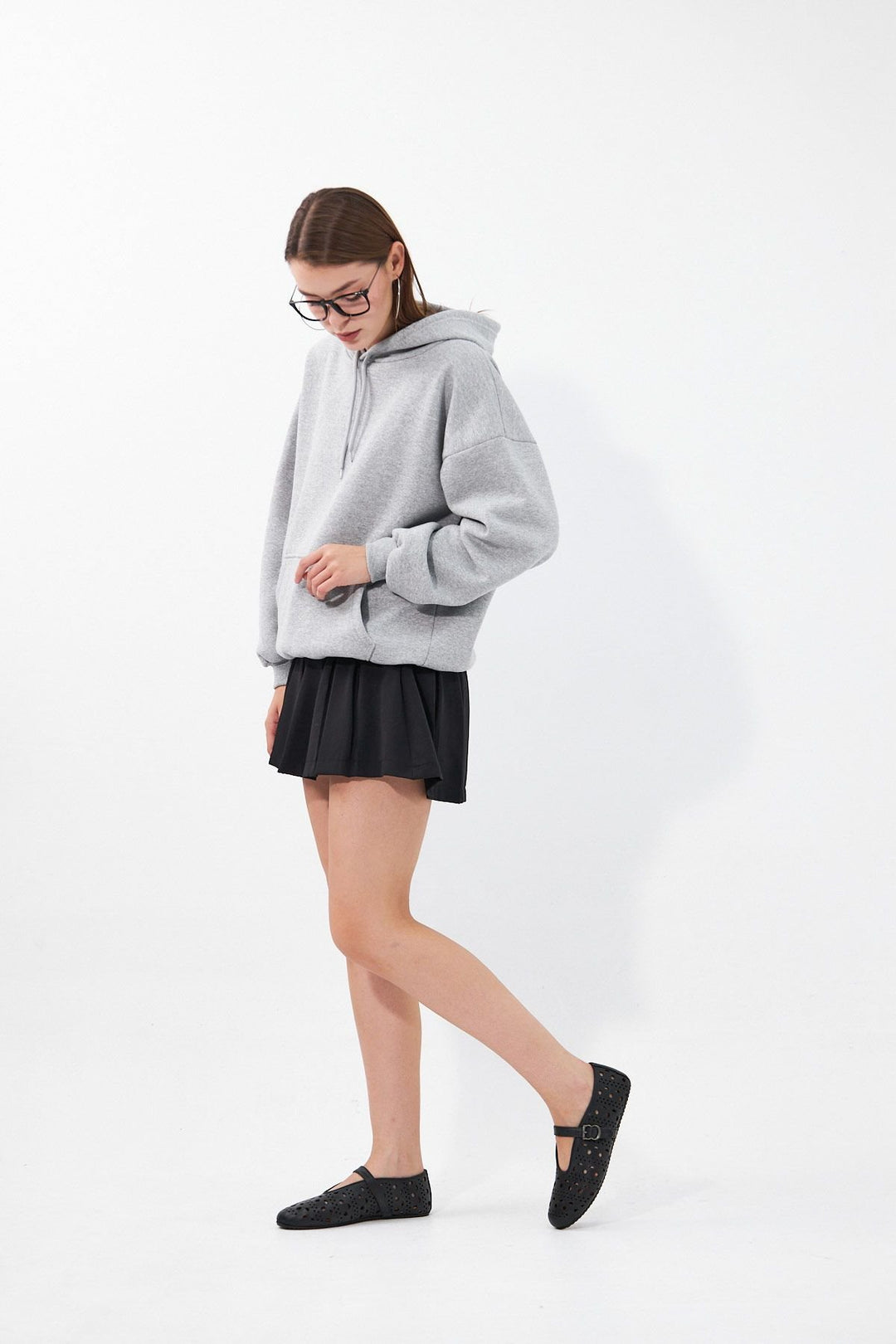 Pegia Women's Leather Ballet Shoes 700952  - Black