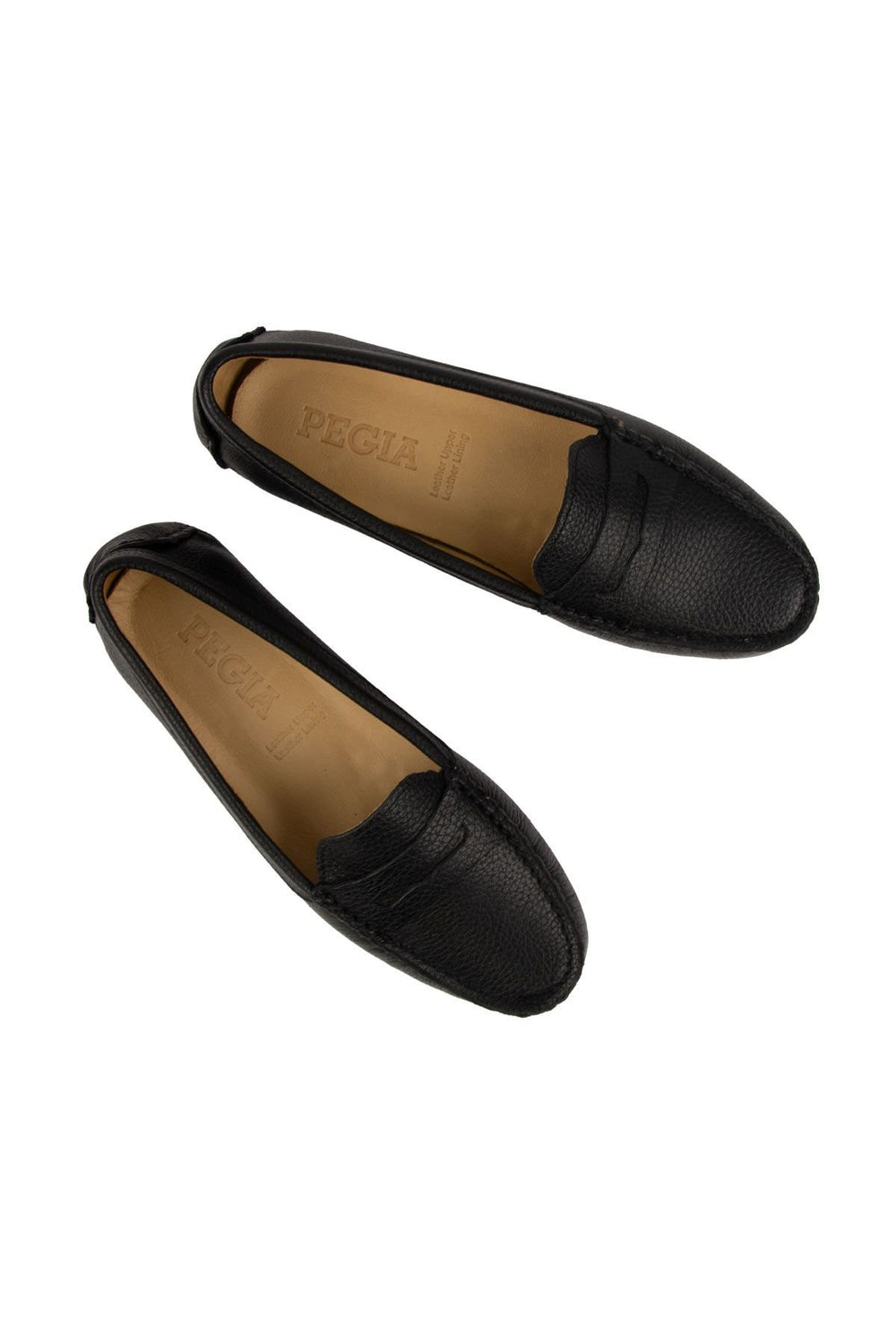 Pegia Genuine Leather Women's Loafers 700901  - Black