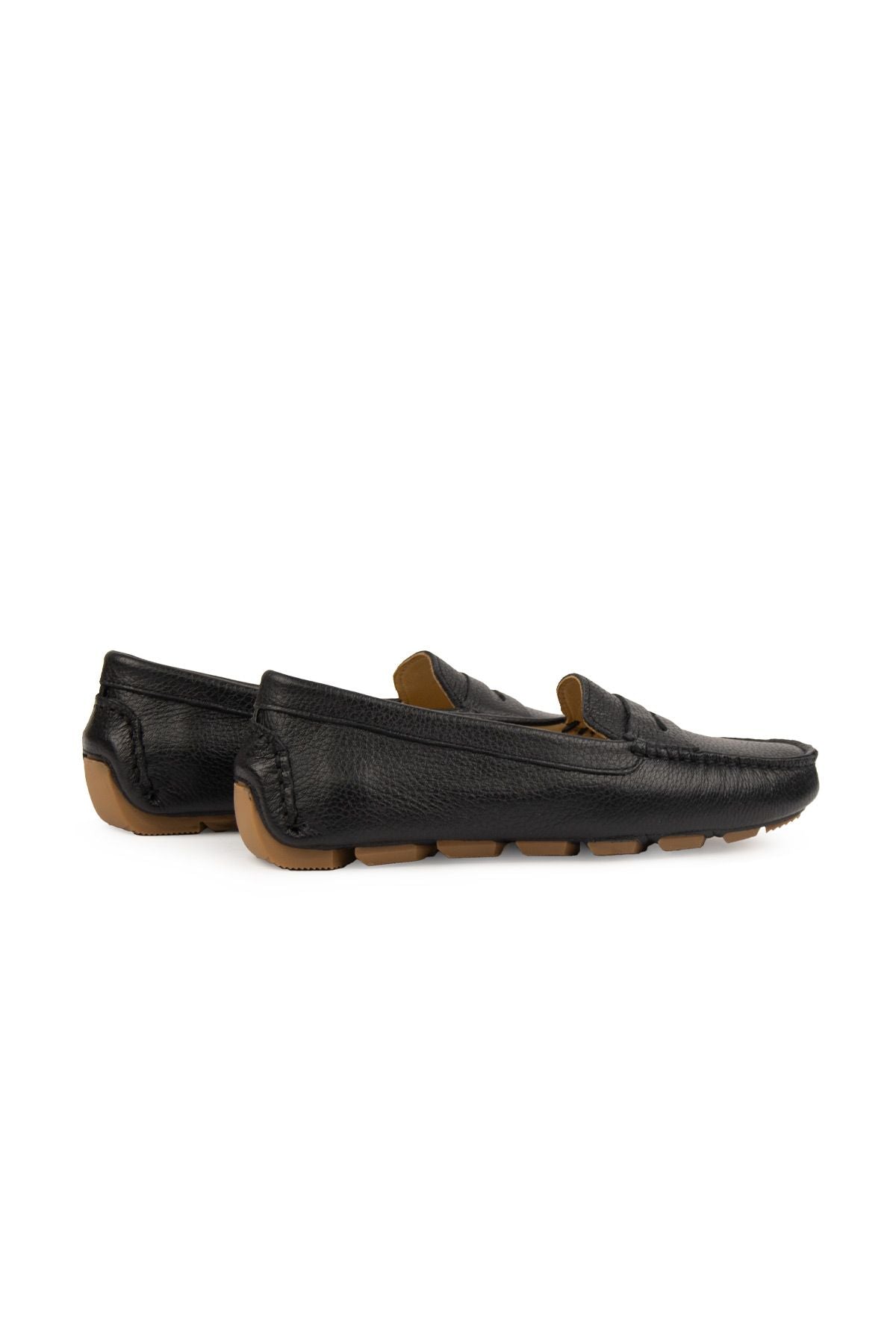 Pegia Genuine Leather Women's Loafers 700901  - Black