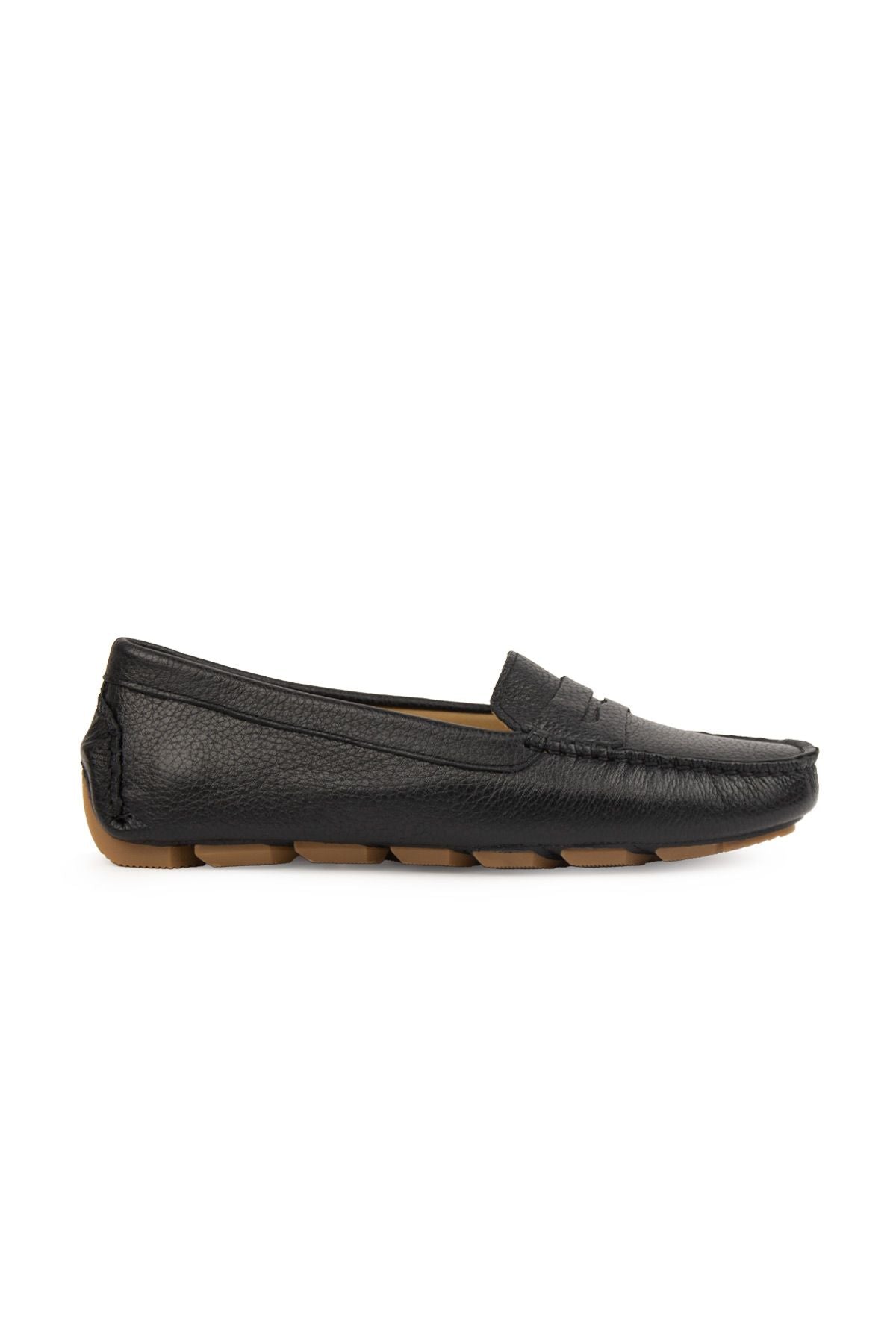 Pegia Genuine Leather Women's Loafers 700901  - Black