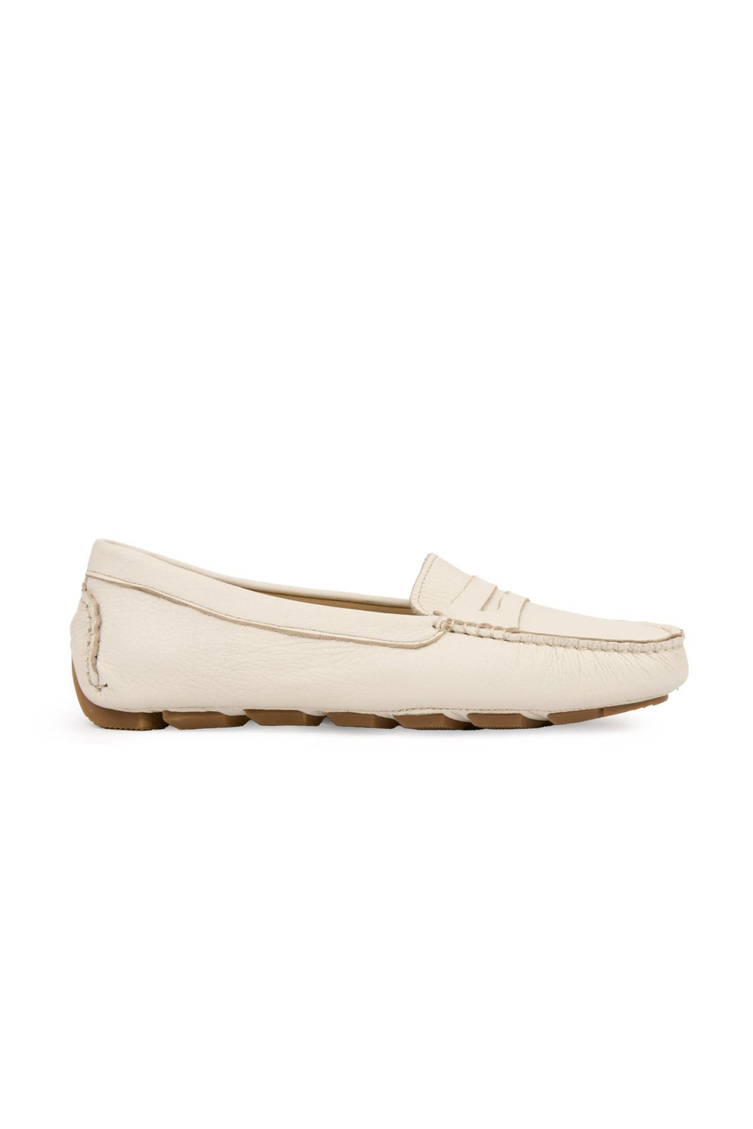 Pegia Genuine Leather Women's Loafers 700901  - Beige