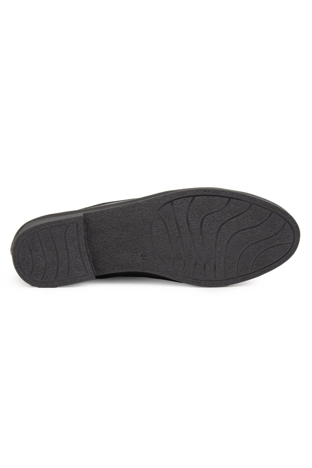 Pegia Women's Leather Loafers DG6043  - Black