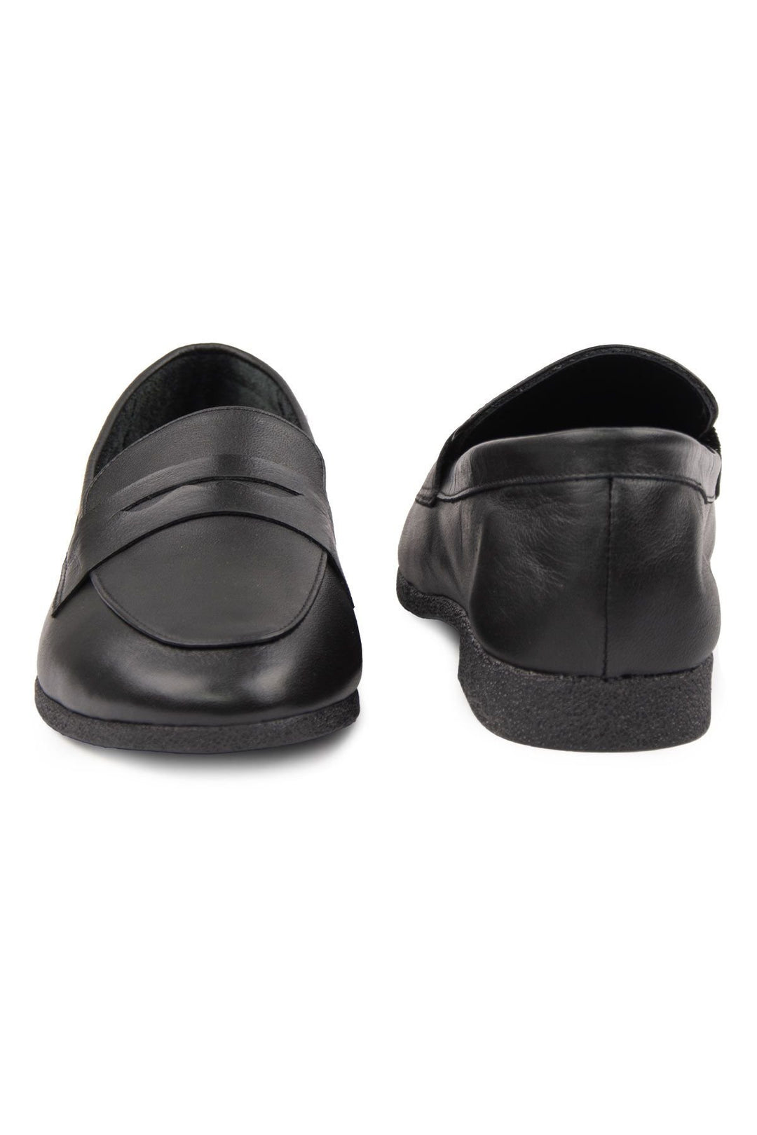 Pegia Women's Leather Loafers DG6043  - Black