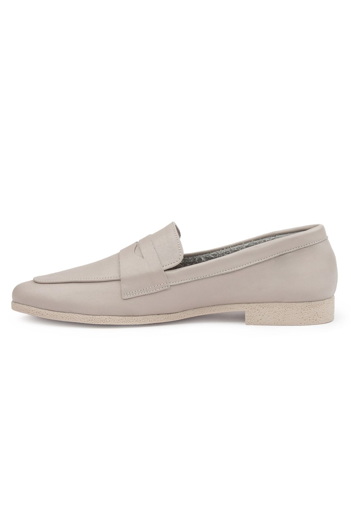Pegia Women's Leather Loafers DG6043  - Stone