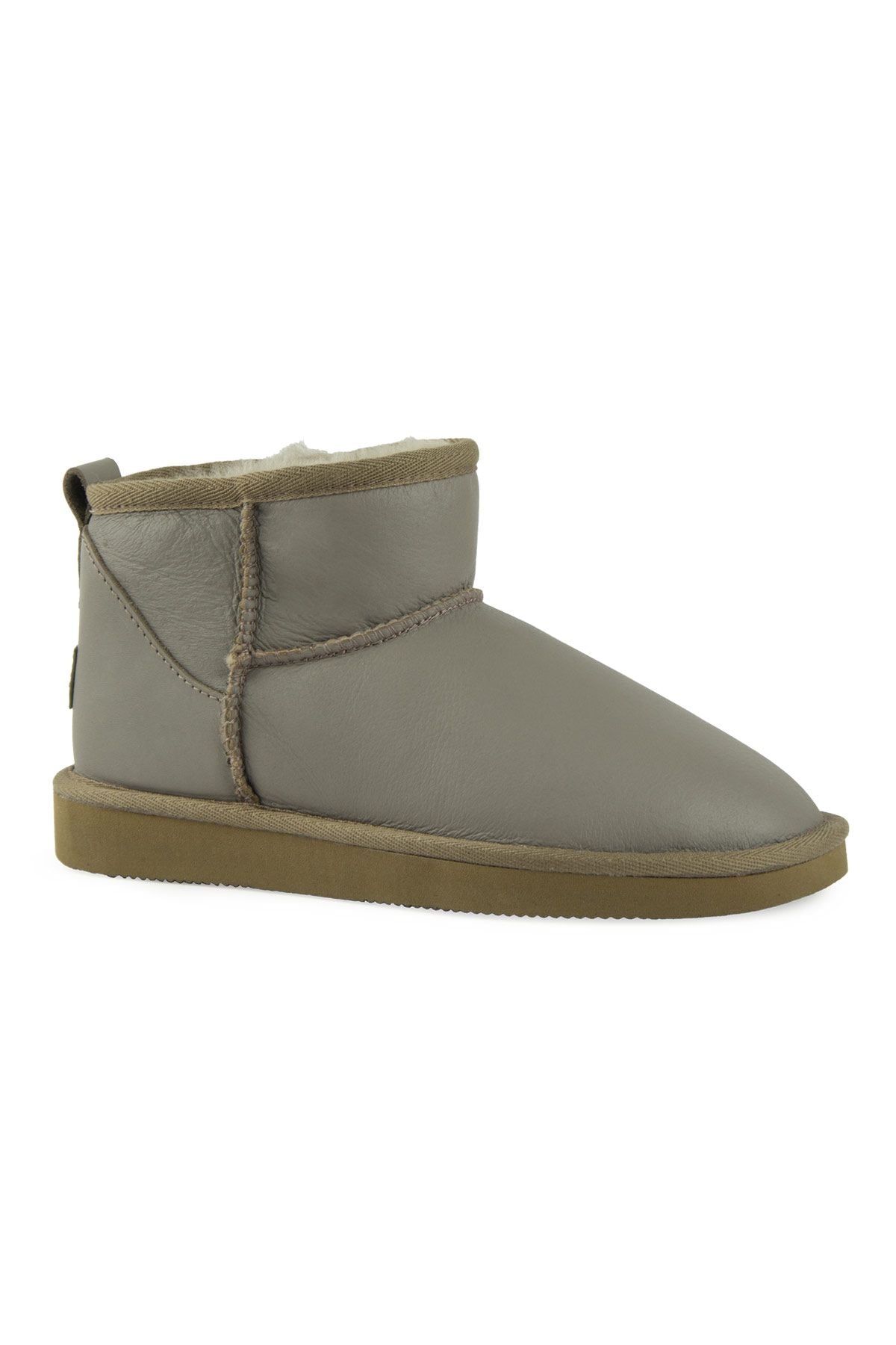 Pegia Genuine Leather Women's Mini Boots 191131  - Stone