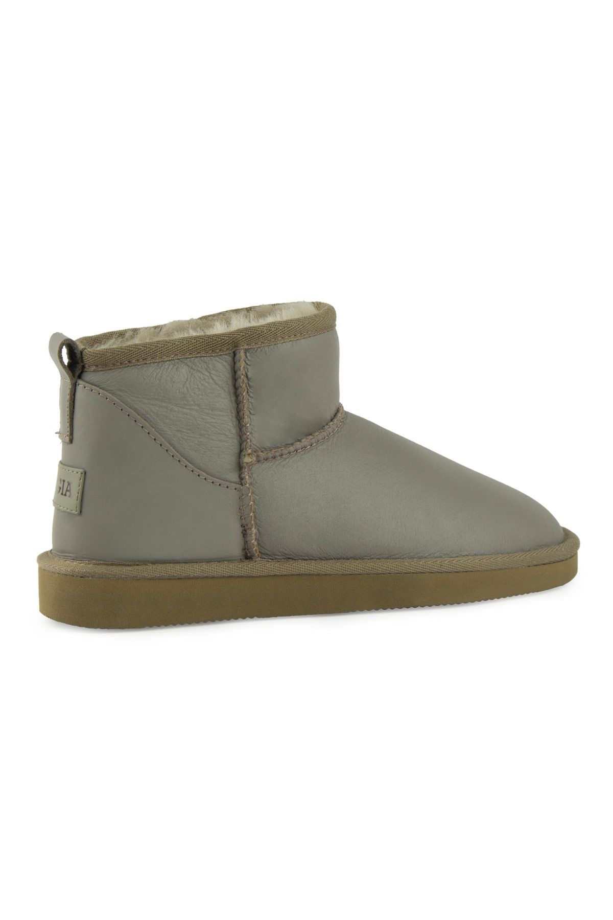 Pegia Genuine Leather Women's Mini Boots 191131  - Stone