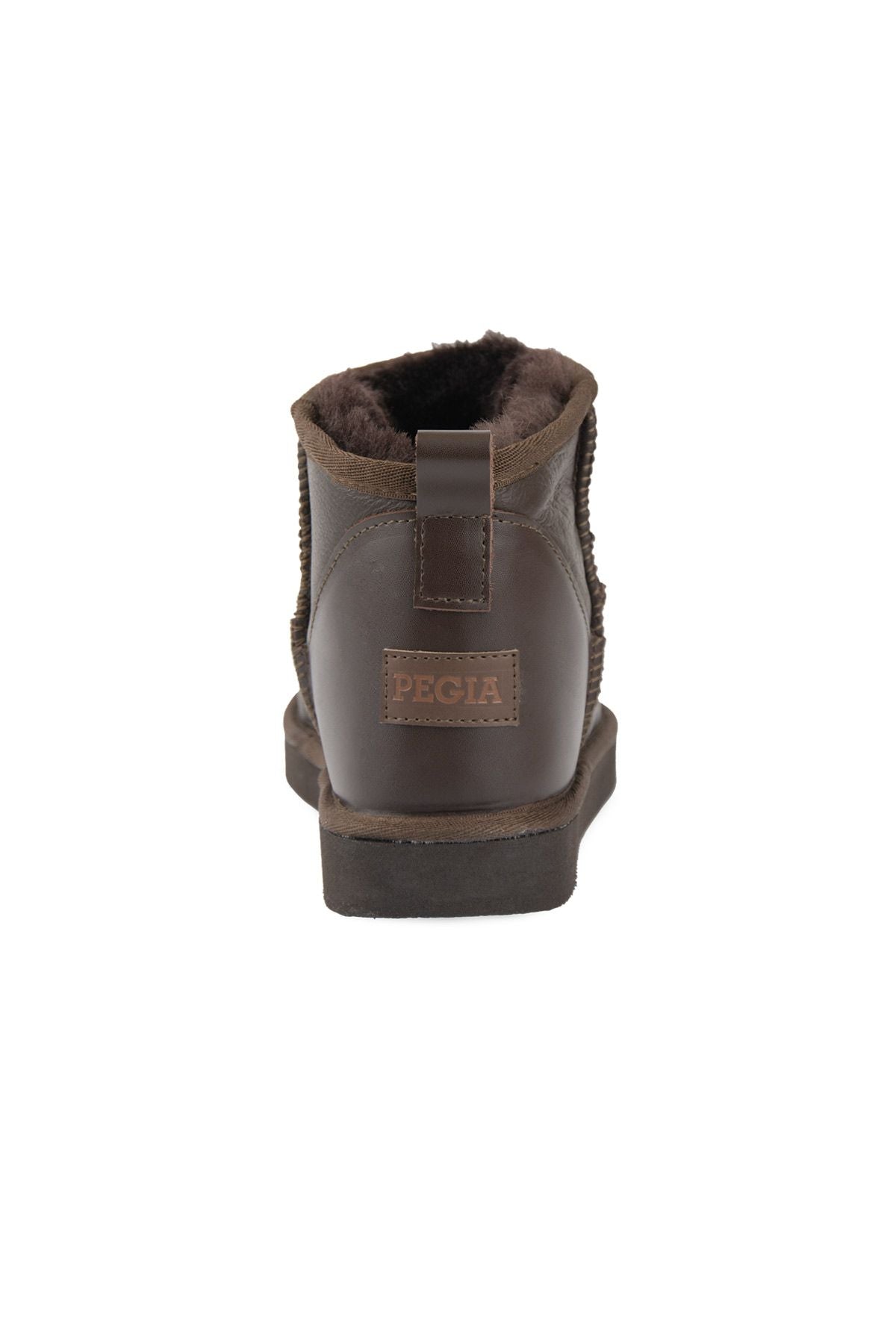Pegia Genuine Leather Women's Mini Boots 191131  - Mocha