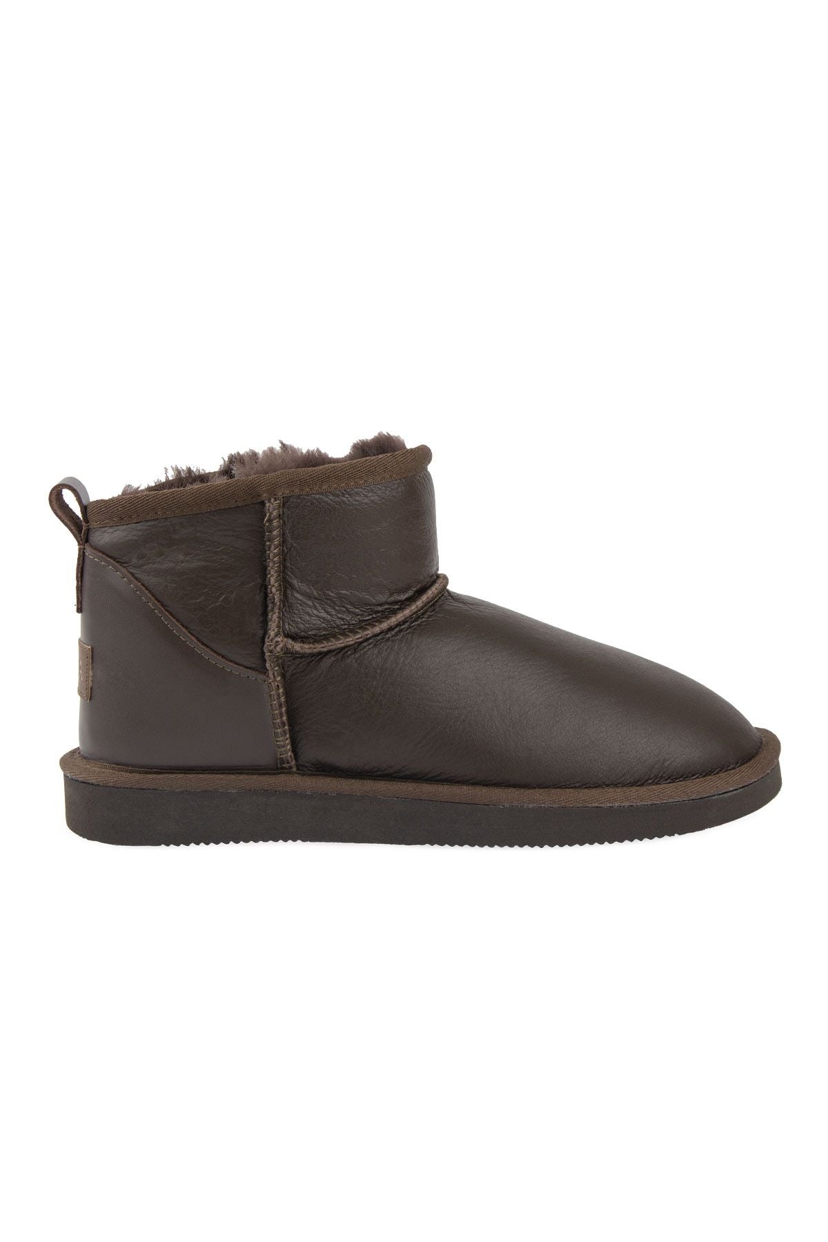 Pegia Genuine Leather Women's Mini Boots 191131  - Mocha