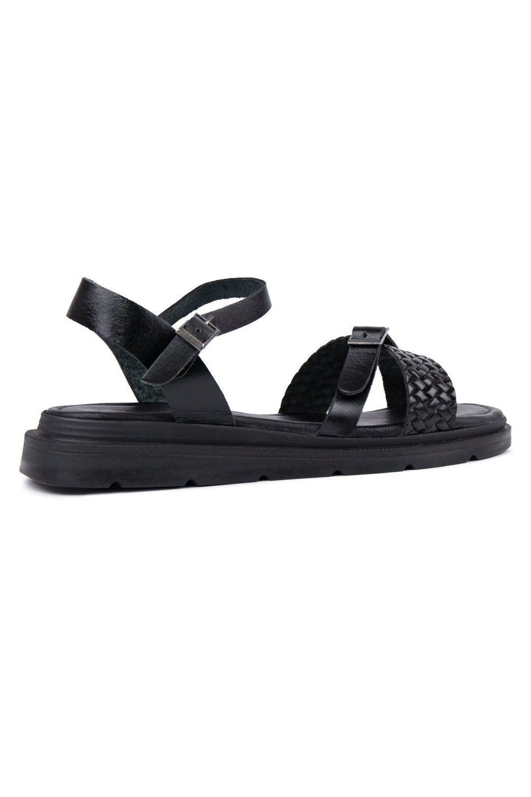 Pegia Genuine Leather Women's Sandals DG6054  - Black