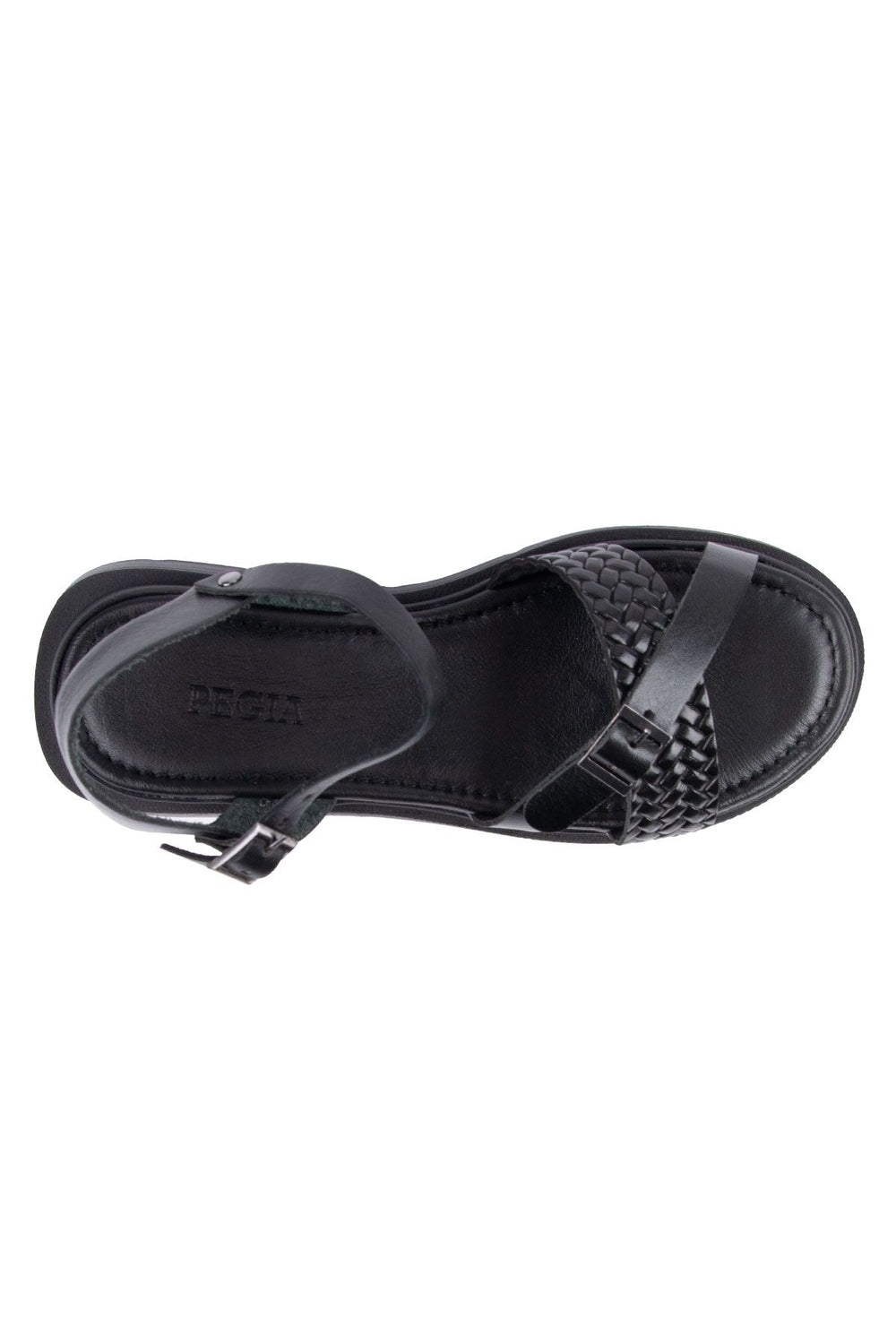 Pegia Genuine Leather Women's Sandals DG6054  - Black