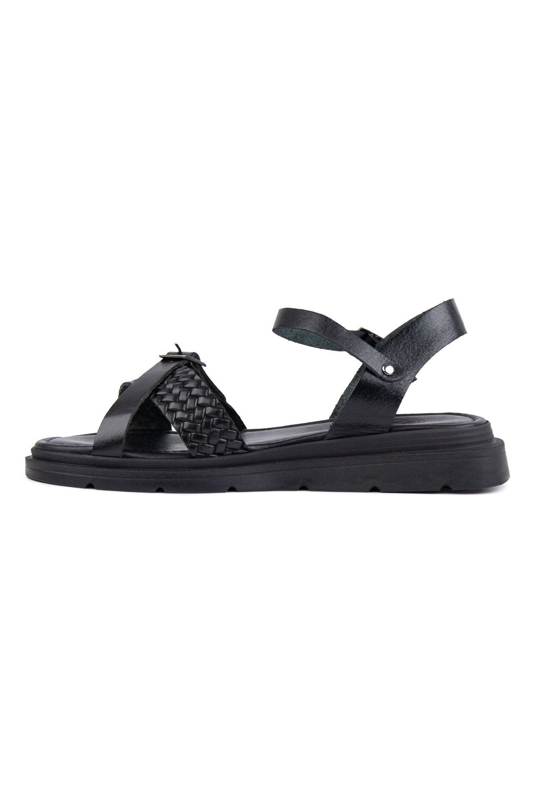 Pegia Genuine Leather Women's Sandals DG6054  - Black