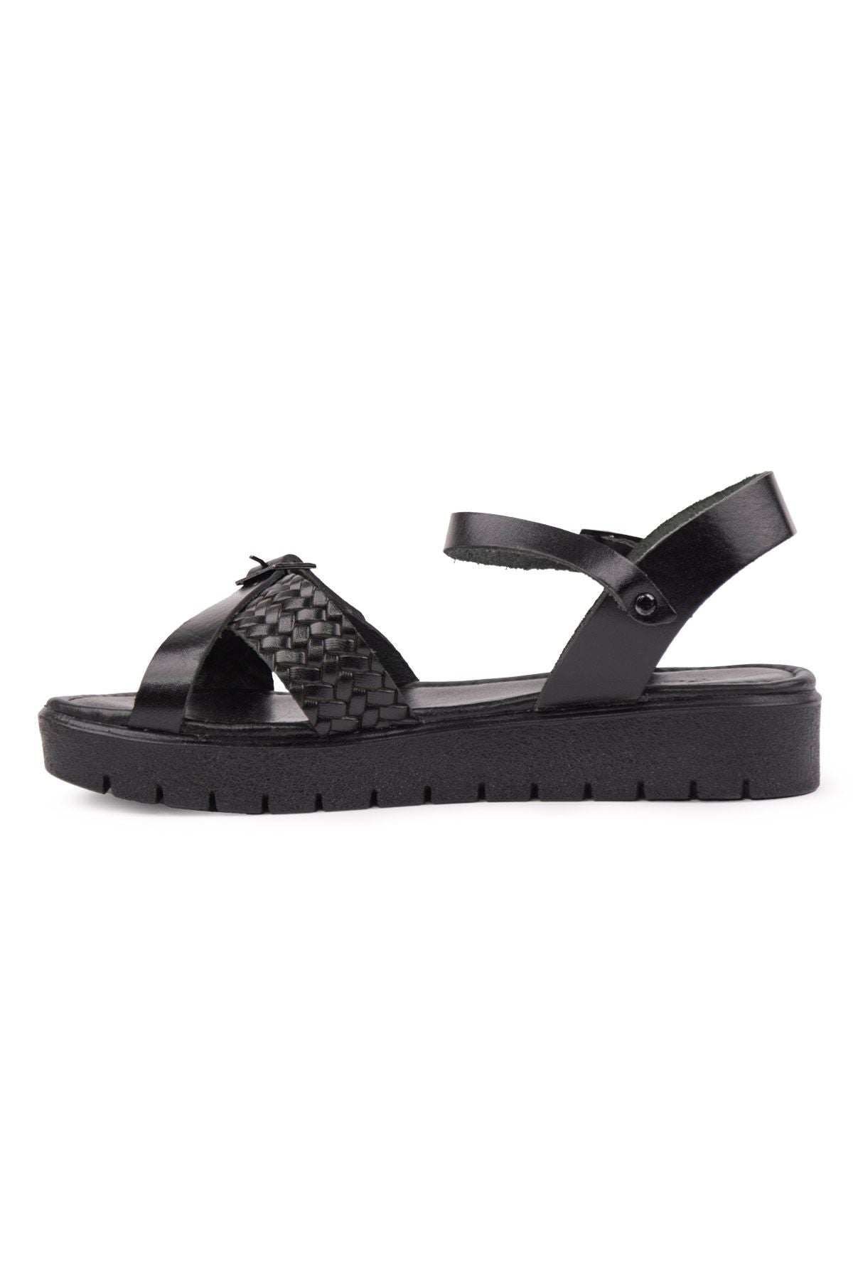 Pegia Genuine Leather Women's Sandals DG6061  - Black
