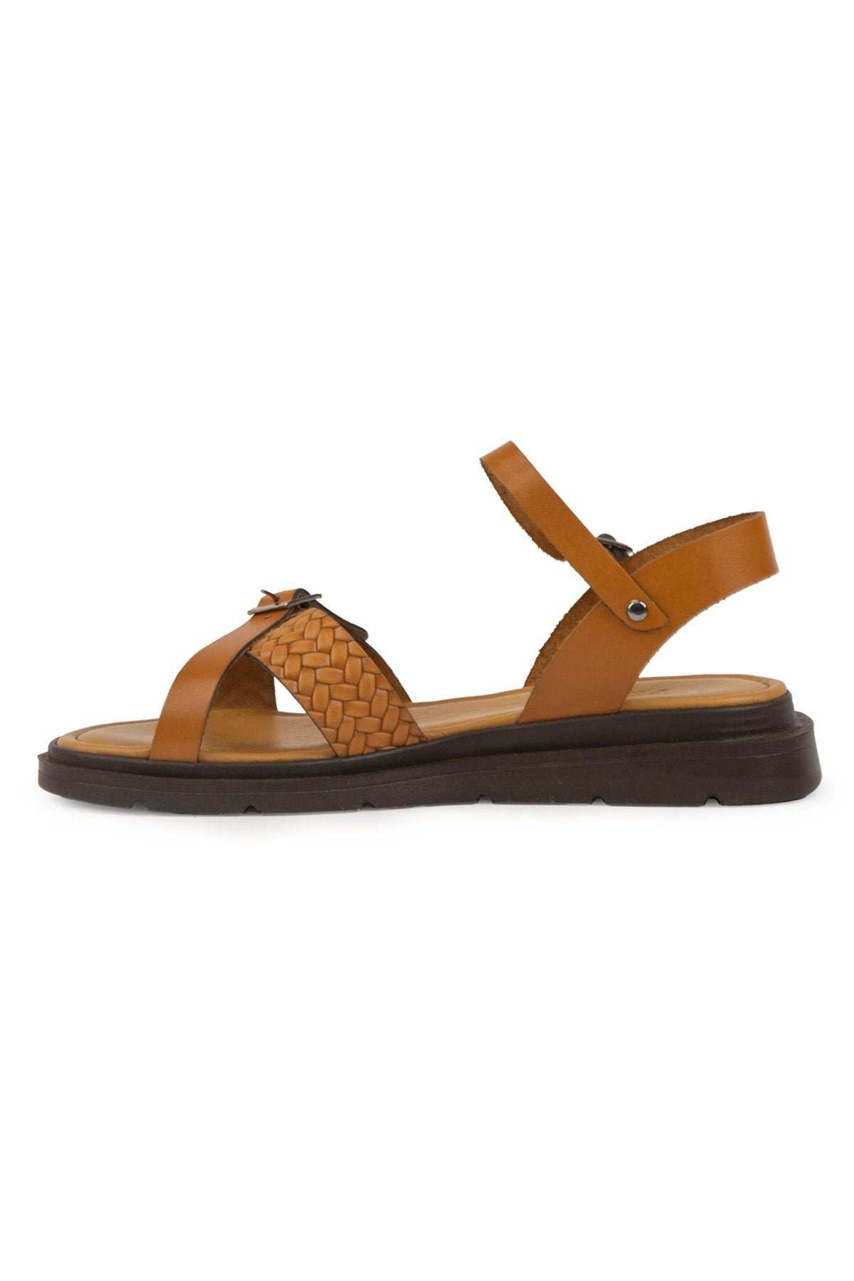 Pegia Genuine Leather Women's Sandals DG6067  - Chestnut