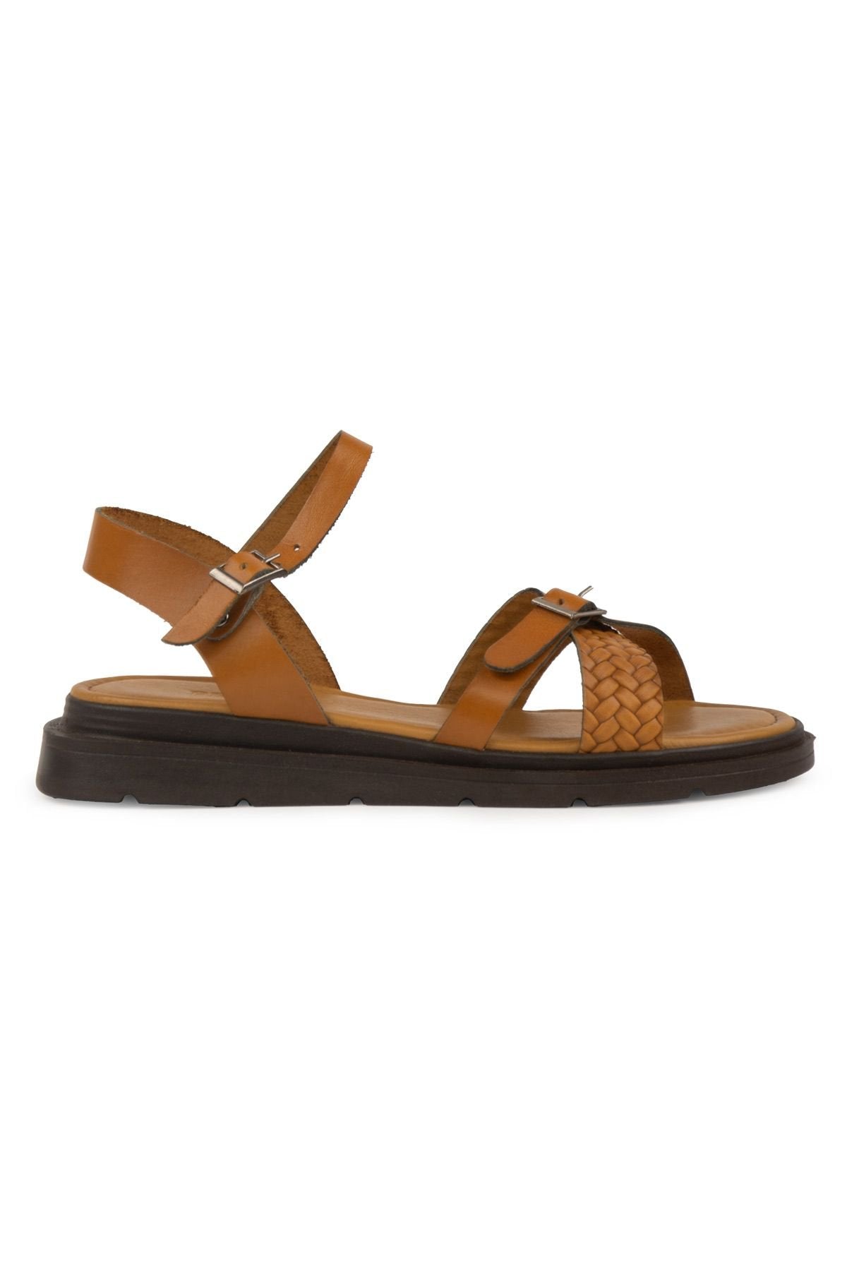 Pegia Genuine Leather Women's Sandals DG6067  - Chestnut
